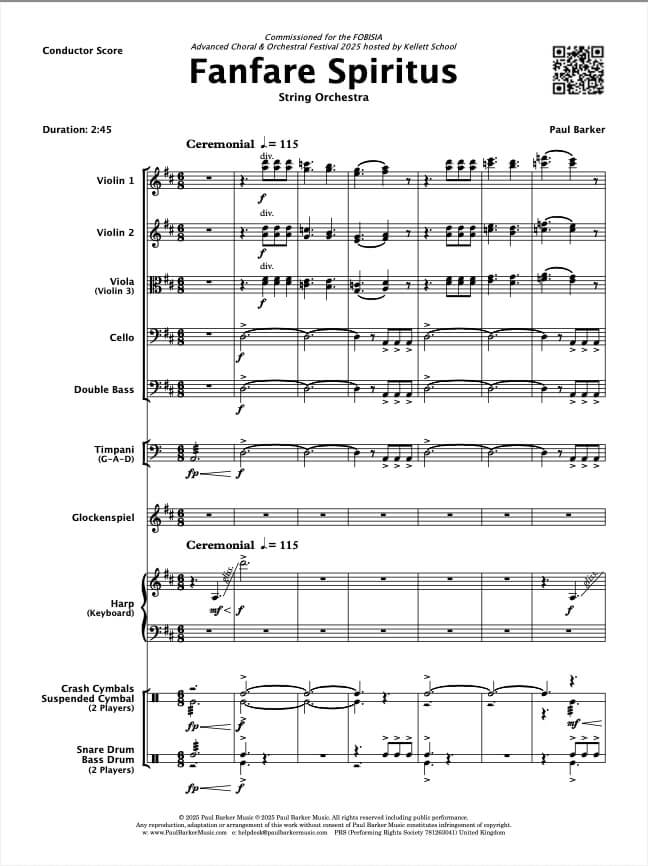 Fanfare Spiritus (String Orchestra)