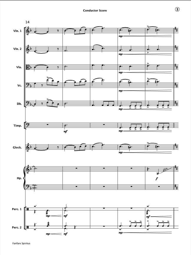 Fanfare Spiritus (String Orchestra)