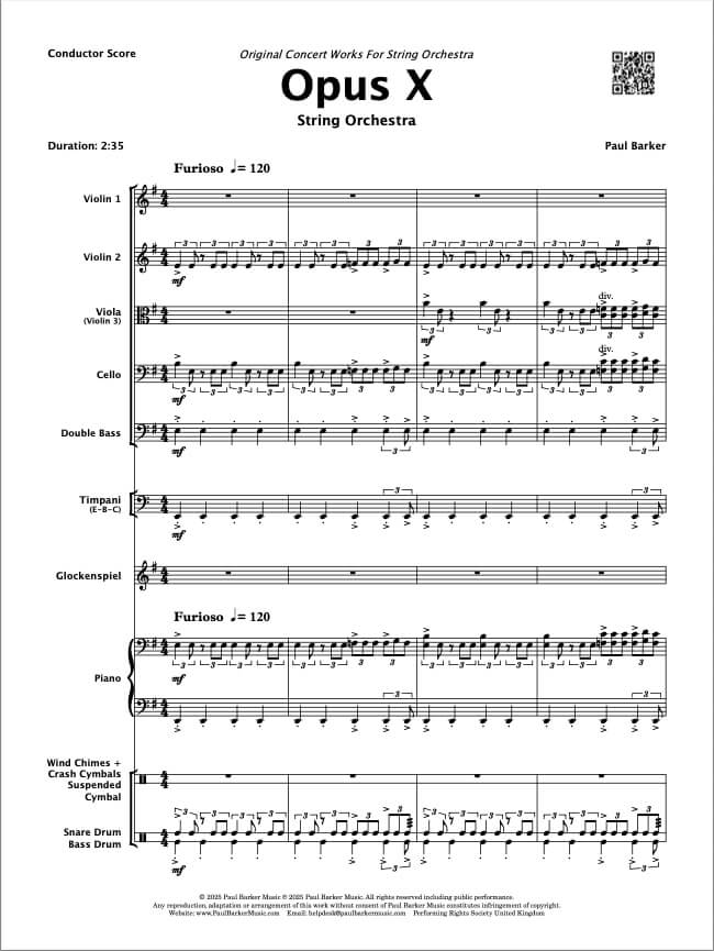 Opus X (String Orchestra)