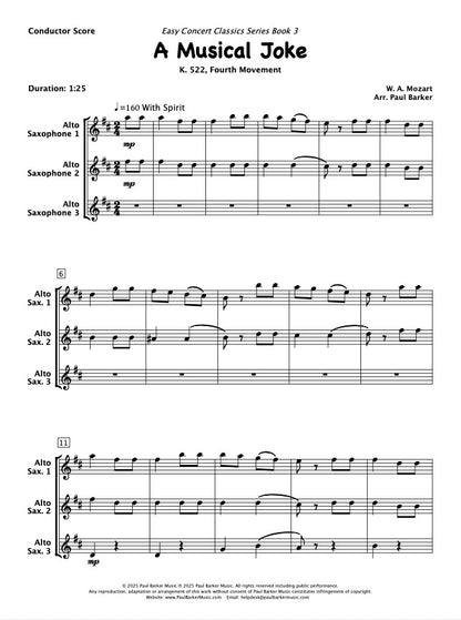 A Musical Joke (Alto Saxophone Trio)