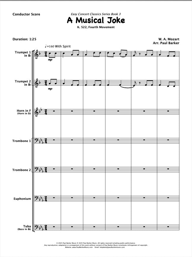 A Musical Joke (Brass Ensemble)