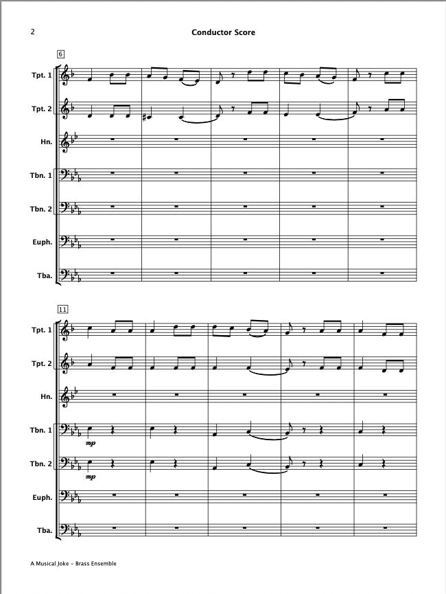 A Musical Joke (Brass Ensemble)