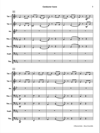 A Musical Joke (Brass Ensemble)