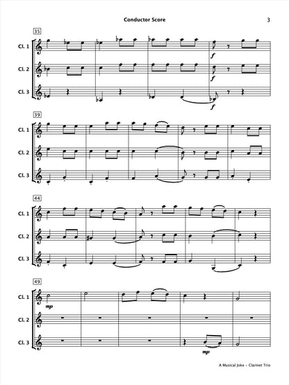 A Musical Joke (Clarinet Trio)