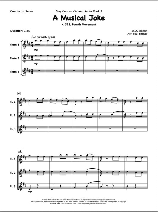 A Musical Joke (Flute Trio)