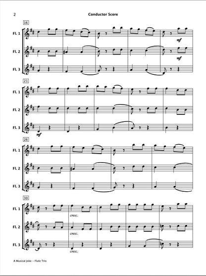 A Musical Joke (Flute Trio)