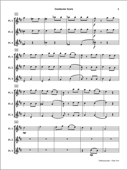 A Musical Joke (Flute Trio)