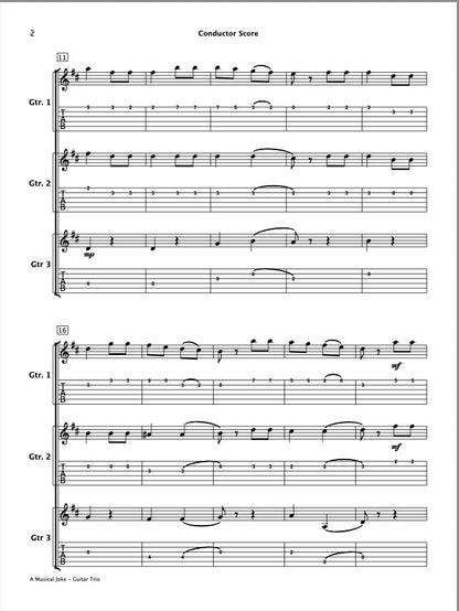 A Musical Joke (Guitar Trio)