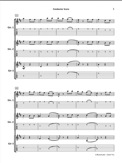 A Musical Joke (Guitar Trio)