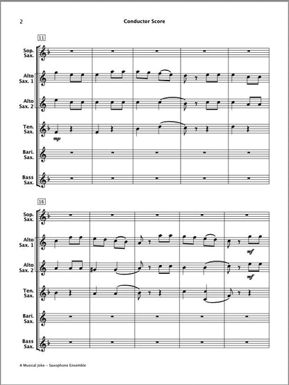 A Musical Joke (Saxophone Ensemble)