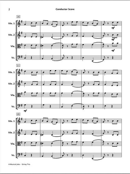 A Musical Joke (String Trio)