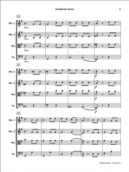A Musical Joke (String Trio)