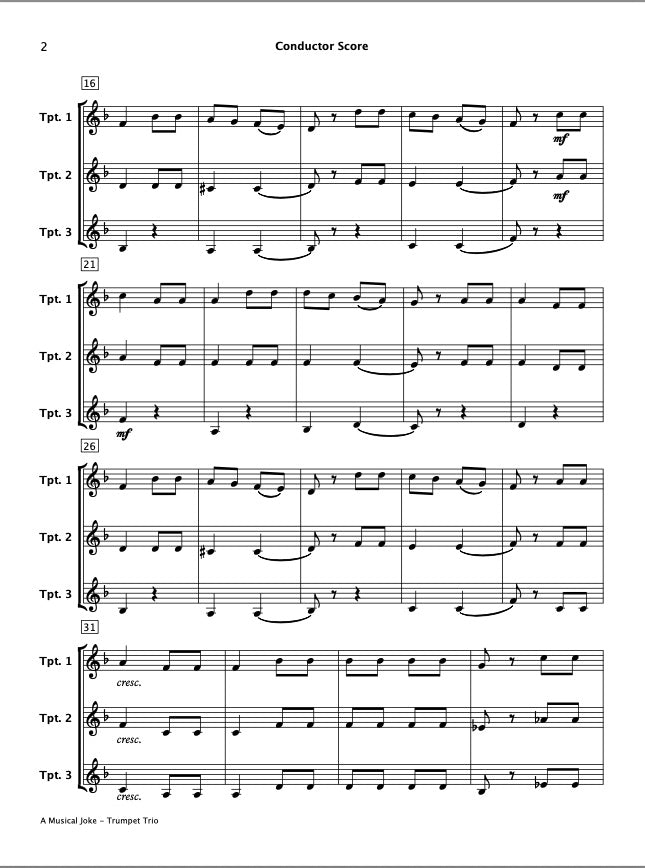 A Musical Joke (Trumpet Trio)