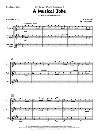 A Musical Joke (Woodwind Trio)