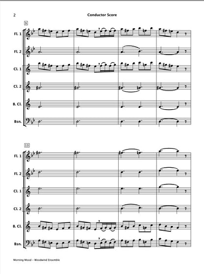 Morning Mood From Peer Gynt (Woodwind Ensemble)