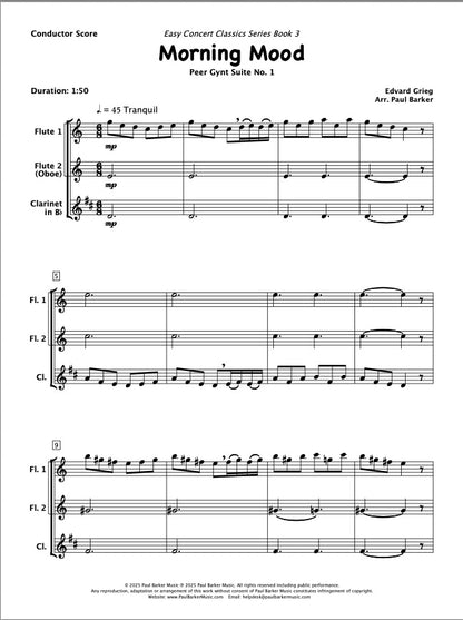 Morning Mood From Peer Gynt (Woodwind Trio)