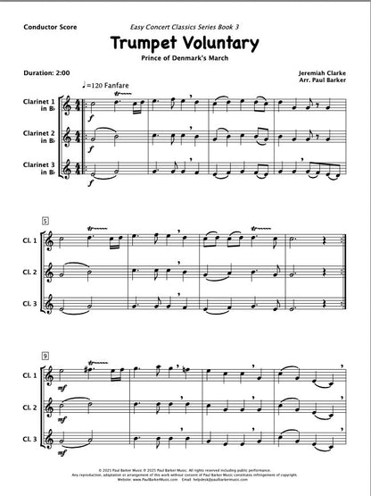 Trumpet Voluntary (Clarinet Trio)