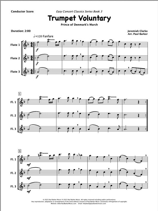 Trumpet Voluntary (Flute Trio)