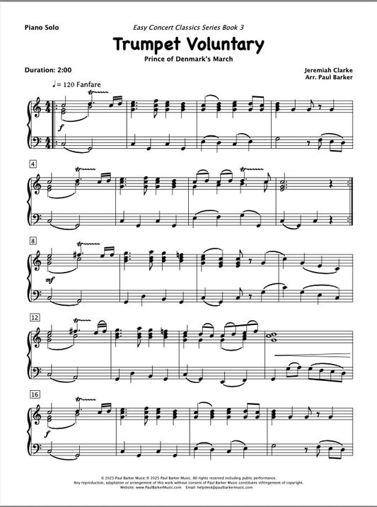 Trumpet Voluntary (Piano Solo)