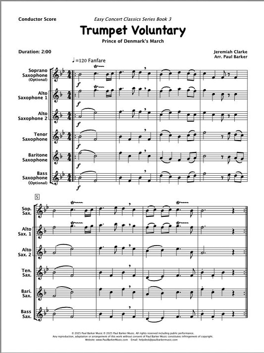 Trumpet Voluntary (Saxophone Ensemble)