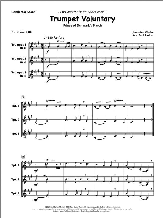 Trumpet Voluntary (Trumpet Trio)