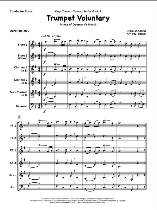 Trumpet Voluntary (Woodwind Ensemble)