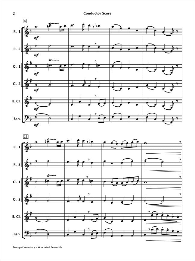 Trumpet Voluntary (Woodwind Ensemble)