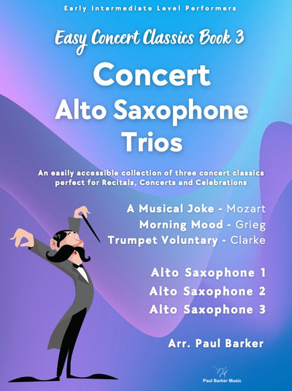 Easy Concert Classics Book 3 (Alto Saxophone Trio)