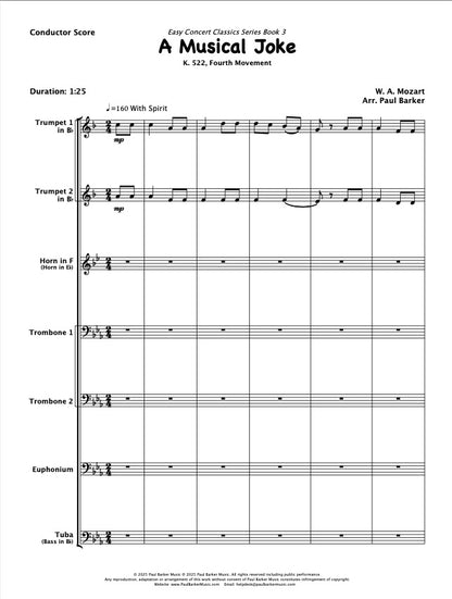 Easy Concert Classics Book 3 (Brass Ensemble)