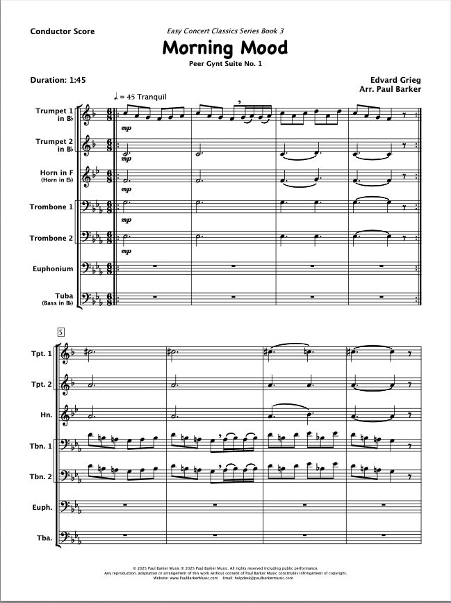 Easy Concert Classics Book 3 (Brass Ensemble)