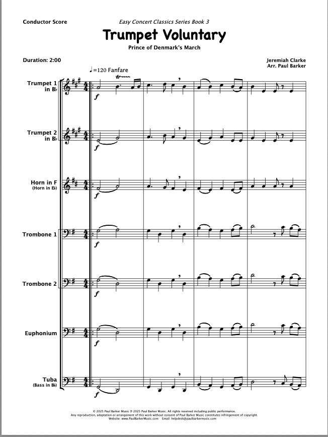 Easy Concert Classics Book 3 (Brass Ensemble)