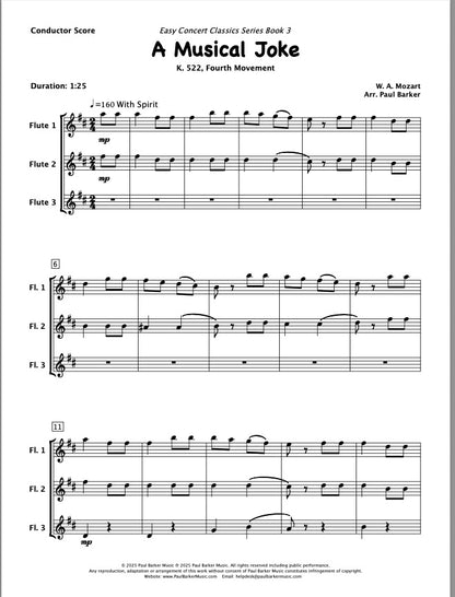 Easy Concert Classics Book 3 (Flute Trio)