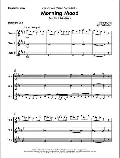 Easy Concert Classics Book 3 (Flute Trio)