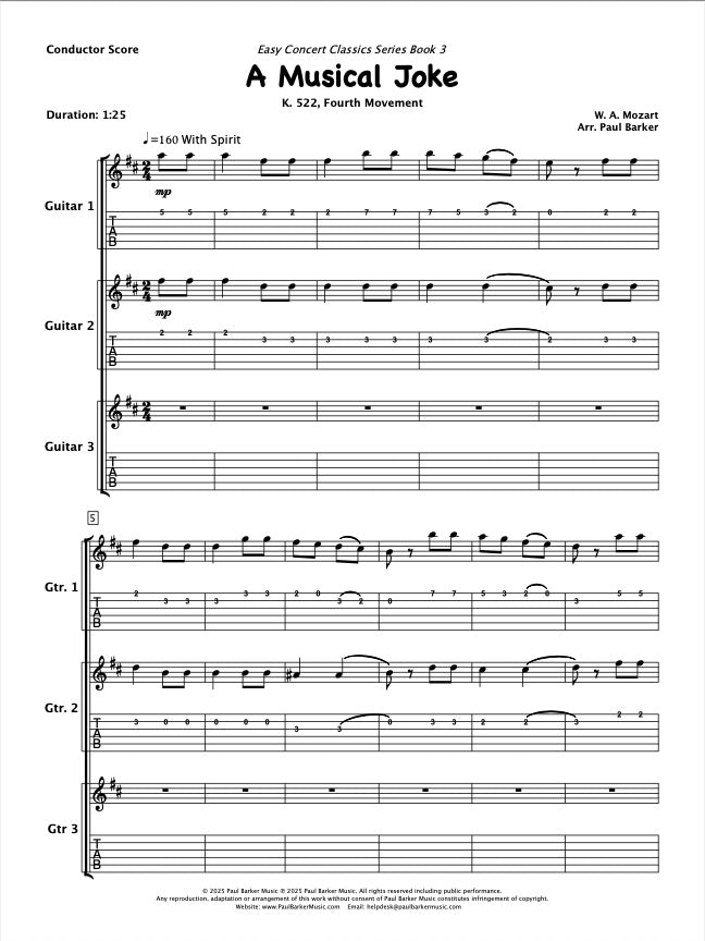 Easy Concert Classics Book 3 (Guitar Trio)