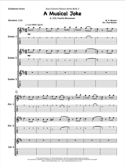 Easy Concert Classics Book 3 (Guitar Trio)