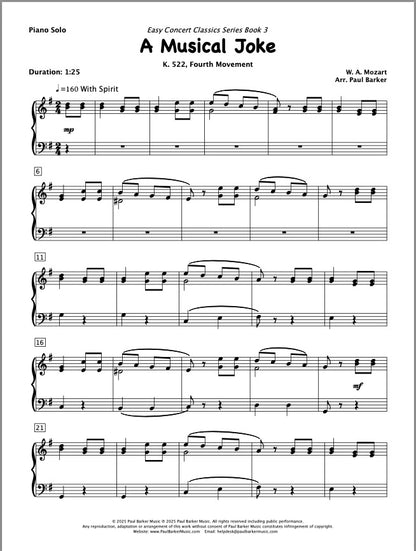 Easy Concert Classics Book 3 (Piano Solo)