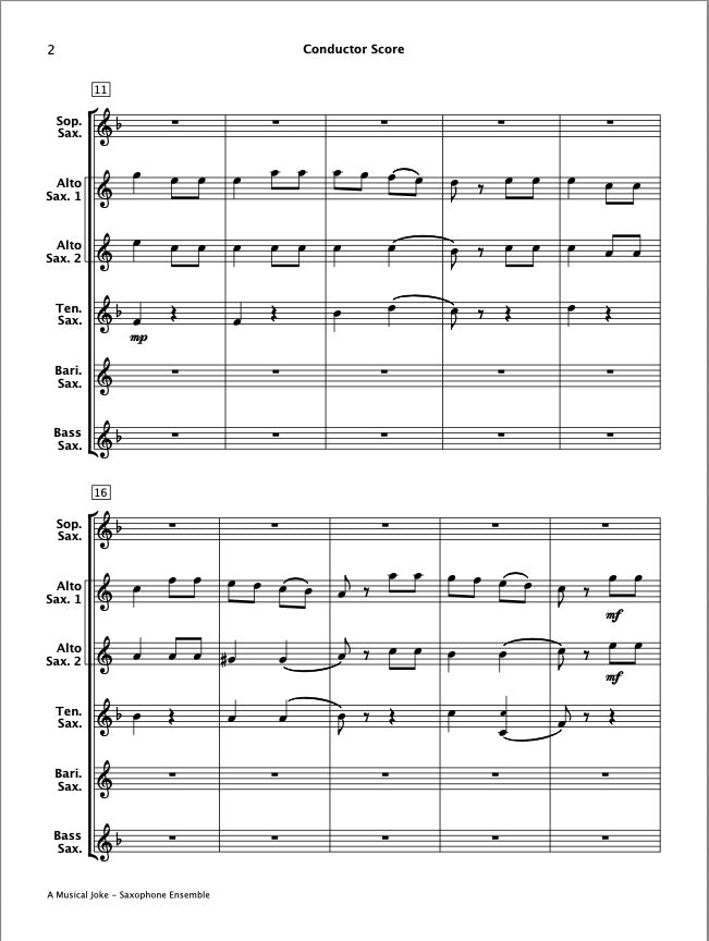 Easy Concert Classics Book 3 (Saxophone Ensemble)