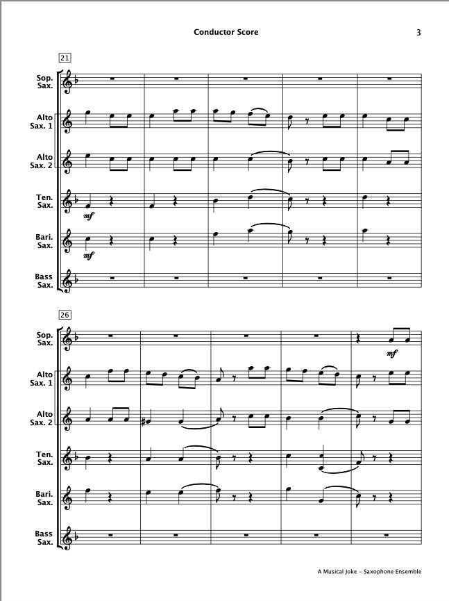 Easy Concert Classics Book 3 (Saxophone Ensemble)