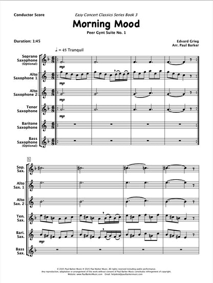 Easy Concert Classics Book 3 (Saxophone Ensemble)