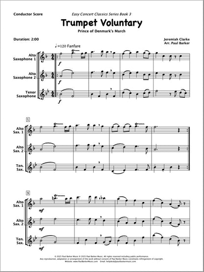 Easy Concert Classics Book 3 (Saxophone Trio)