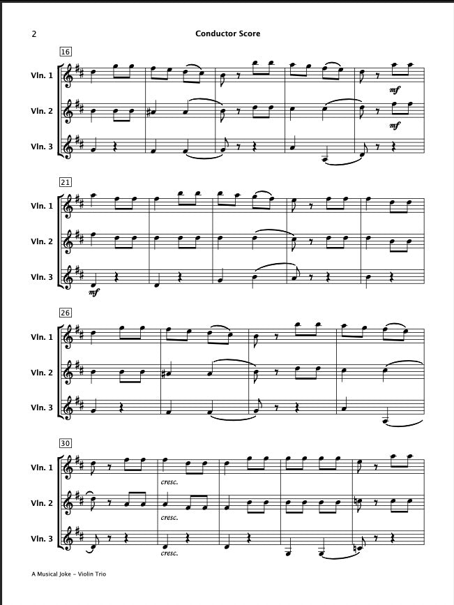 Easy Concert Classics Book 3 (Violin Trio)