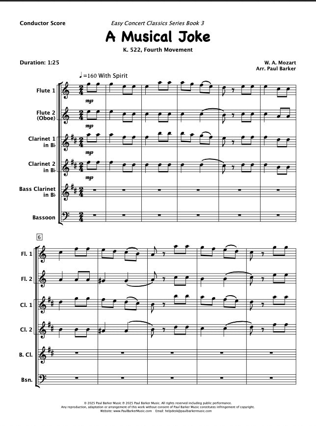 Easy Concert Classics Book 3 (Woodwind Ensemble)