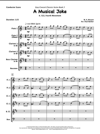 Easy Concert Classics Book 3 (Woodwind Ensemble)