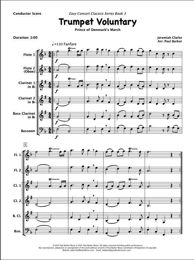 Easy Concert Classics Book 3 (Woodwind Ensemble)