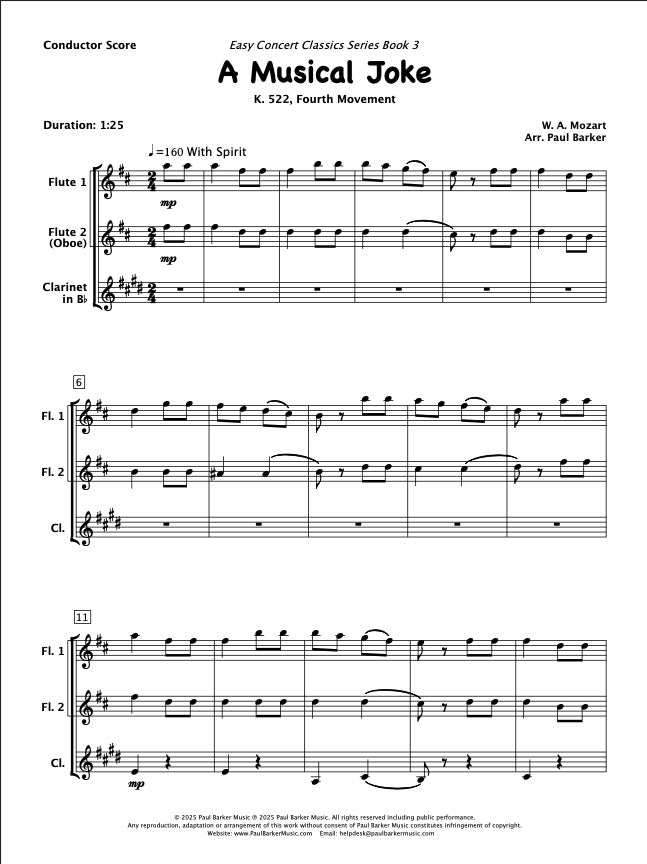 Easy Concert Classics Book 3 (Woodwind Trio)