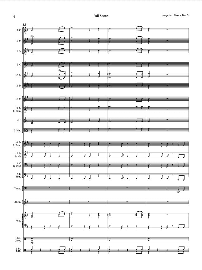 Hungarian Dance No. 5