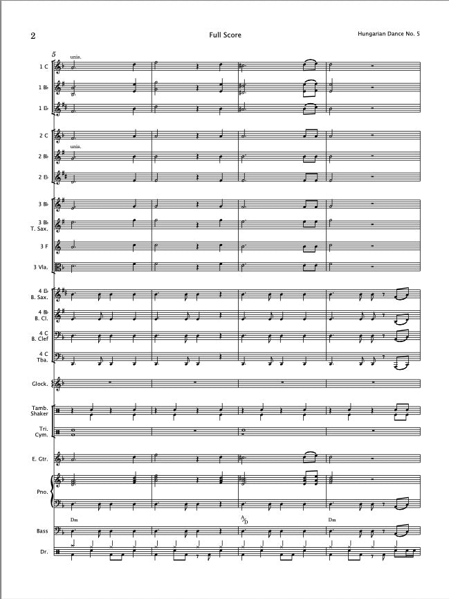 Hungarian Dance No. 5