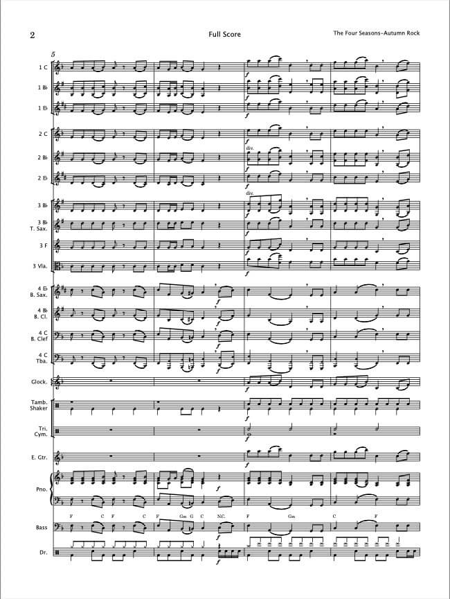 The Four Seasons - Autumn Rock - Paul Barker Music 