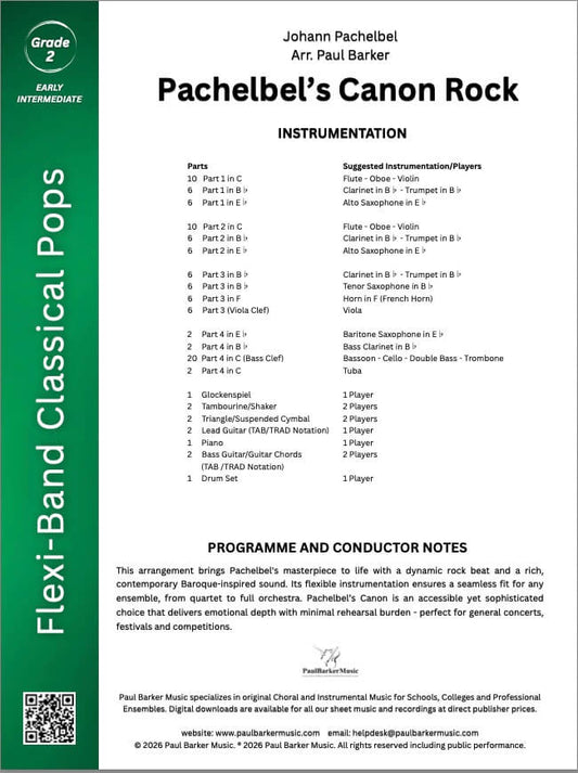 Pachelbel's Canon Rock - Paul Barker Music 