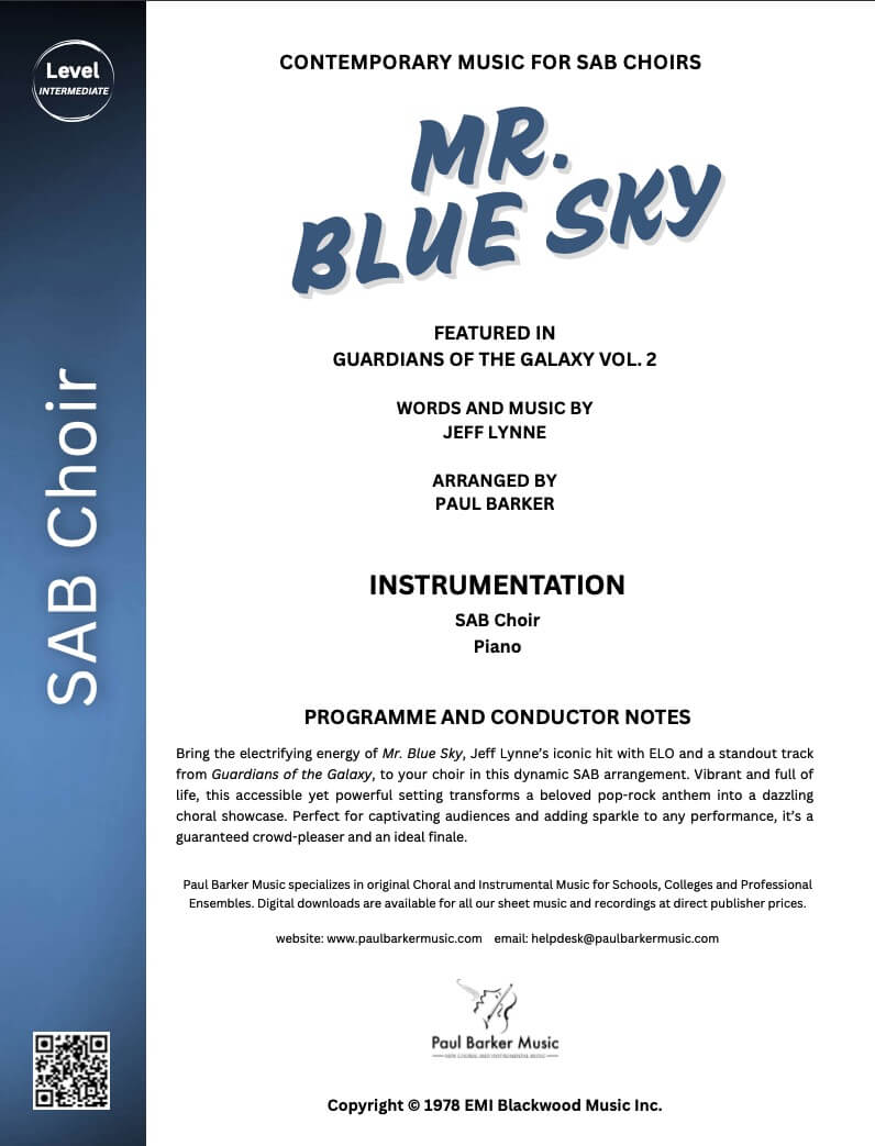 Mr. Blue Sky - Paul Barker Music 